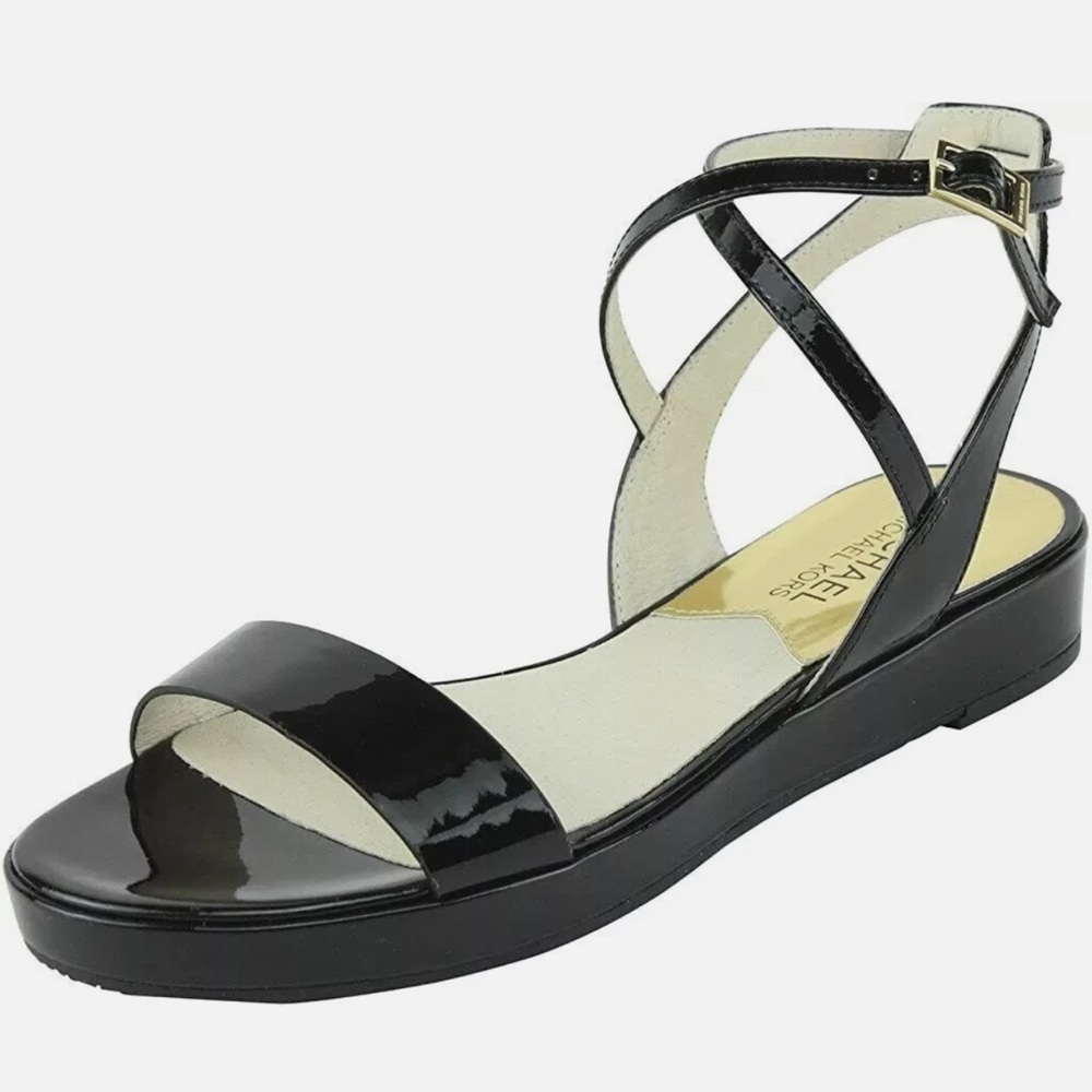 MICHAEL Michael Kors Black Patent Sandals 7M